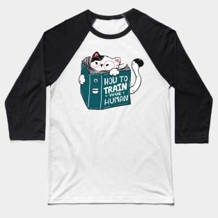 Reading cat - Cute Baseball T-Shirt